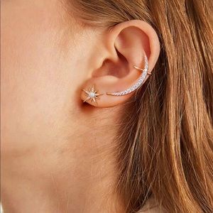 Moon & Star Mismatched Studs